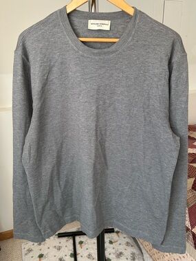 Officine Generale Knitted Long Sleeve Tee Gray Men’s XL